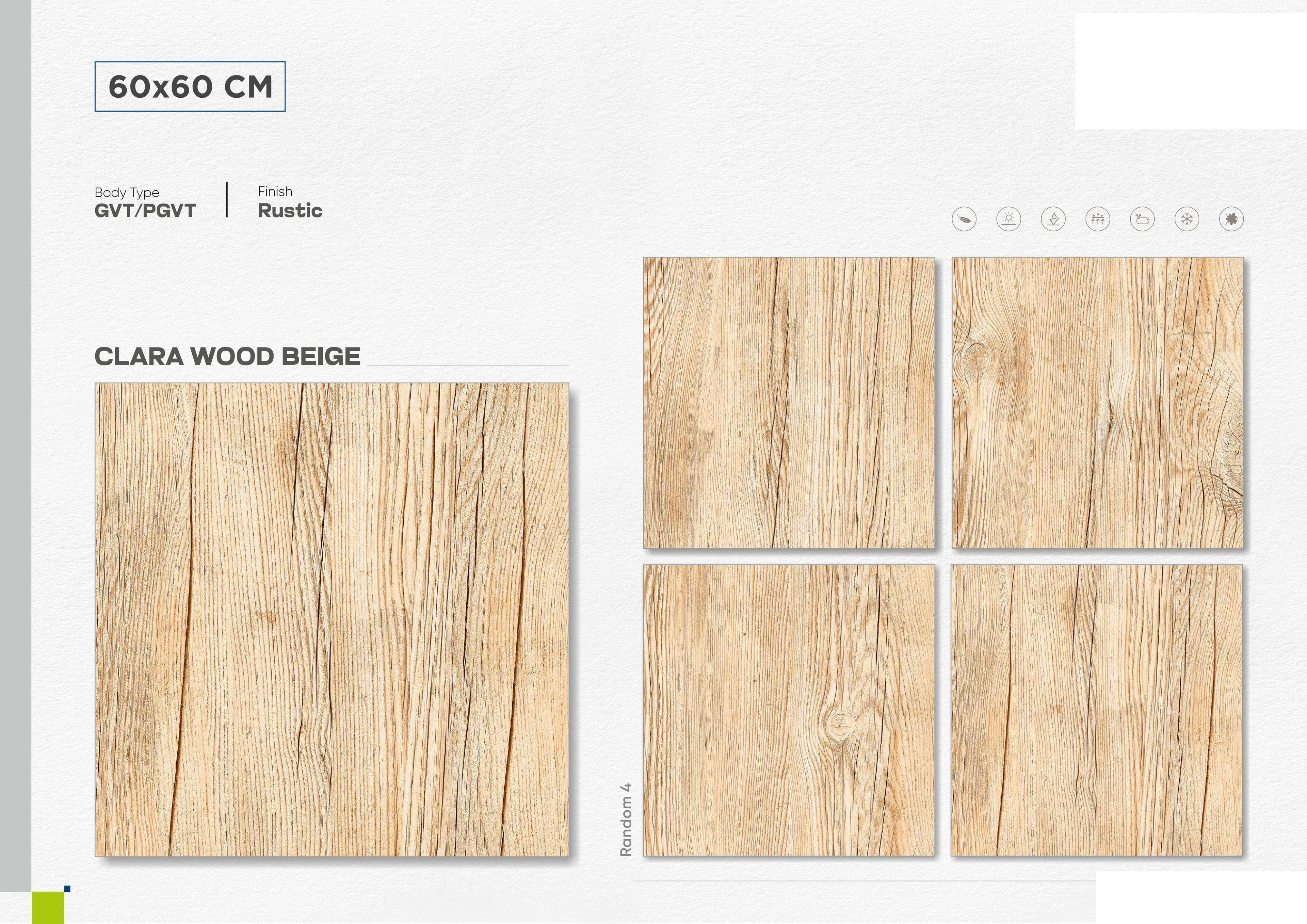 Clara Wood Beige